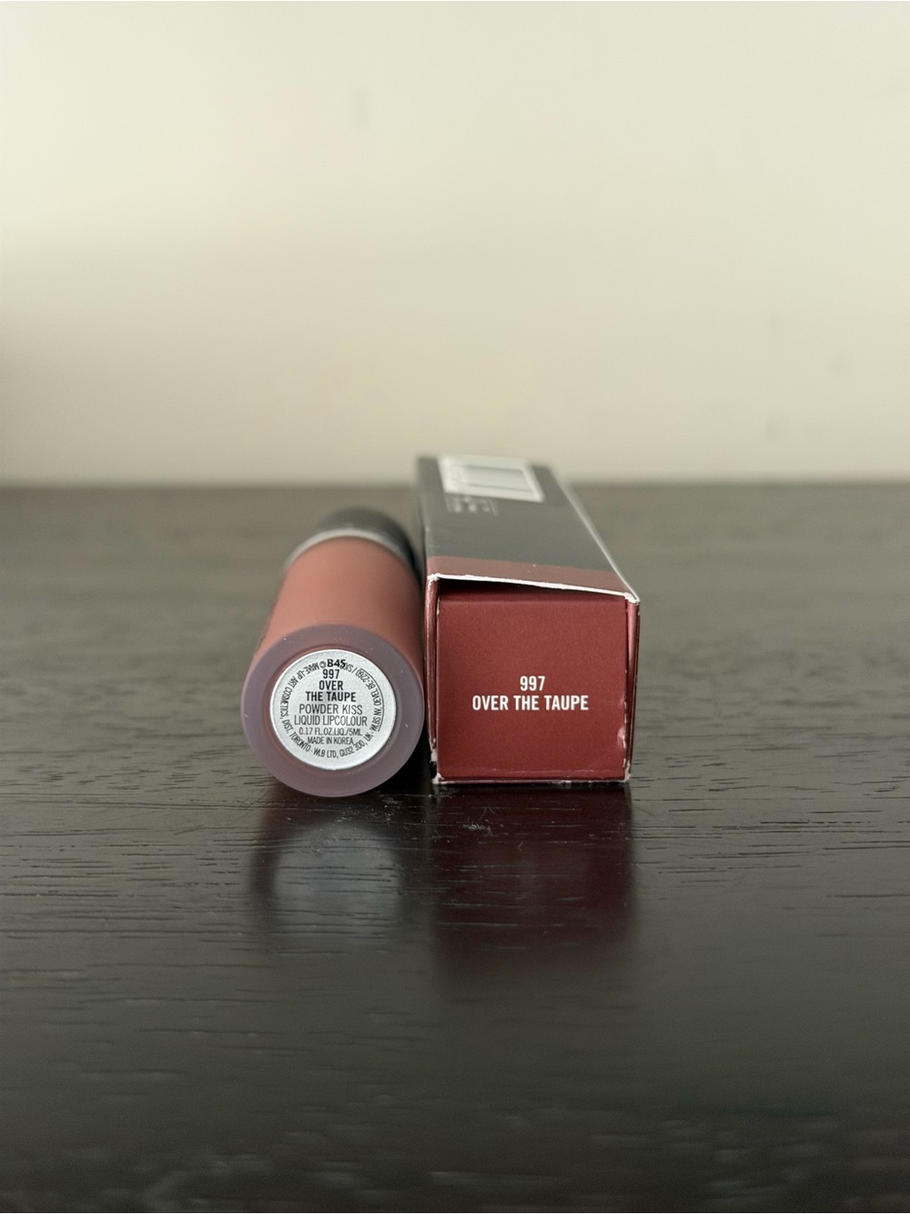 MAC Cosmetics Powder Kiss Liquid Lipcolour - Over the Taupe - Picture 3 of 3